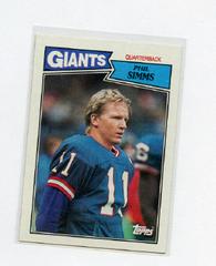 Phil Simms Football Cards 1987 Topps Prices