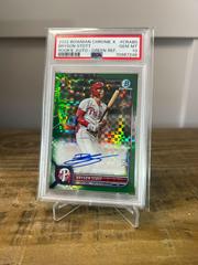Bryson Stott [Green Refractor] #CRA-BS Baseball Cards 2022 Bowman Chrome Rookie Autographs Prices