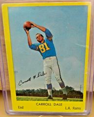Carroll Dale Football Cards 1960 Bell Brand Rams Prices