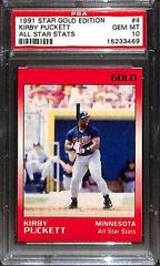 Kirby Puckett [All Star Stats] #4 Baseball Cards 1991 Star Gold Edition Prices