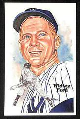 Whitey Ford #144 Baseball Cards 1981 Perez Steele HOF Postcard Prices
