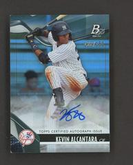 Kevin Alcantara [Blue Autograph] #TOP-88 Baseball Cards 2021 Bowman Platinum Top Prospects Prices