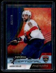 Aaron Ekblad [Blue] #EP-AE Hockey Cards 2021 Upper Deck Synergy Exceptional Phenoms Prices