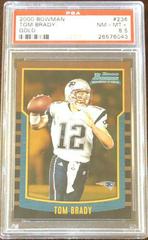 Tom Brady [Gold] #236 Football Cards 2000 Bowman Prices