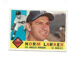Norm Larker #394 Baseball Cards 1960 Topps Prices