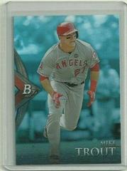 Mike Trout [Blue Sapphire] Baseball Cards 2014 Bowman Platinum Prices