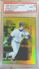 Tino Martinez [Mirror Gold] #2 Baseball Cards 1996 Select Certified Prices