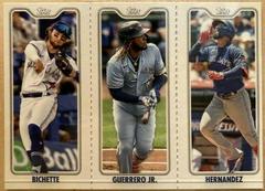 Bichette/Guerrero, Jr./Hernandez Baseball Cards 2022 Topps Opening Day Triple Play Prices