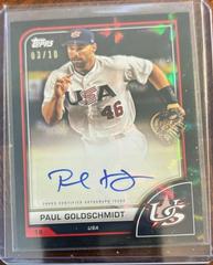 Paul Goldschmidt [Black Difractor] #AV-PG Baseball Cards 2023 Topps World Classic Autographs Prices