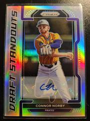 Connor Norby [Autograph Silver Prizm] Baseball Cards 2021 Panini Prizm Draft Picks Standouts Prices