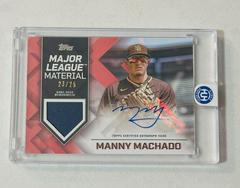Manny Machado [Red] #MLMA-MM Baseball Cards 2022 Topps Major League Material Autographs Prices