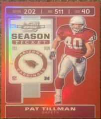 Pat Tillman [Red] #1 Football Cards 2019 Panini Contenders Optic Prices