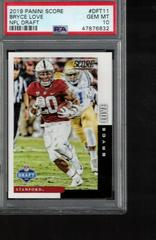 Bryce Love #DFT-11 Football Cards 2019 Panini Score NFL Draft Prices