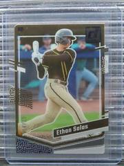 Ethan Salas [Purple] #8 Baseball Cards 2023 Panini Chronicles Clearly Donruss Prices