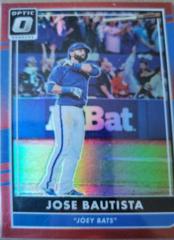 Jose Bautista [Joey Bats Red] Baseball Cards 2016 Panini Donruss Optic Prices