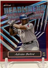 Adrian Beltre [Red] #FH-6 Baseball Cards 2023 Topps Finest Headliners Prices