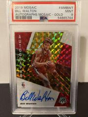 Bill Walton [Gold] #AM-BWT Basketball Cards 2019 Panini Mosaic Autographs Prices