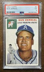 Gus Zernial [Gray Back] #2 Baseball Cards 1954 Topps Prices