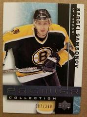 Sergei Samsonov Hockey Cards 2001 Upper Deck Premier Collection Prices