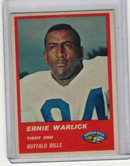 Ernie Warlick #27 Football Cards 1963 Fleer Prices