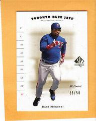 Raul Mondesi #10 Baseball Cards 2001 SP Authentic Prices