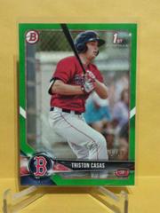 Triston Casas [Green] #BD-171 Baseball Cards 2018 Bowman Draft Prices