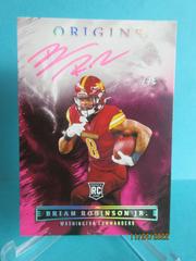 Brian Robinson Jr. [Pink] #RAU-BRO Football Cards 2022 Panini Origins Rookie Autographs Prices