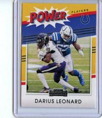 Darius Leonard #PP-DLE Football Cards 2021 Panini Contenders Power Players Prices