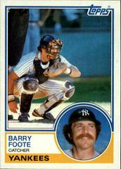 Barry Foote Baseball Cards 1983 Topps Prices