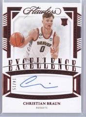 Christian Braun [Ruby] #32 Basketball Cards 2022 Panini Flawless Excellence Signature Prices