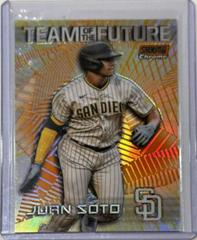 Juan Soto [Orange] #TOF-16 Baseball Cards 2022 Stadium Club Chrome Team of the Future Prices