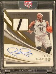 Paul Pierce [Patch Autographs] #PA-PPE Basketball Cards 2020 Panini Immaculate Collection Prices
