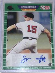 Spencer Strider [Green] #PS-SS1 Baseball Cards 2021 Pro Set Autographs Prices