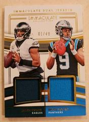 Jalen Hurts / Bryce Young [Super Prime] #7 Football Cards 2023 Panini Immaculate Dual Jersey Prices