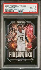 Ja Morant [Black] #18 Basketball Cards 2023 Panini Prizm Draft Picks Fireworks Prices