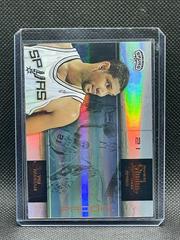 Tim Duncan [Silver Proof] Basketball Cards 2009 Panini Studio Prices
