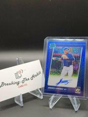 Andres Gimenez [Blue Mojo] Baseball Cards 2021 Panini Donruss Optic Rated Rookie Signatures Prices