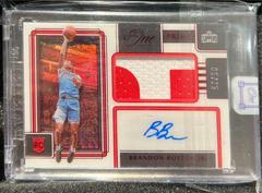 Brandon Boston Jr. [Red] #PR-BBJ Basketball Cards 2021 Panini One and One Prime Rookie Jersey Autographs Prices