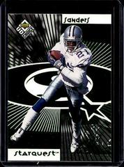 Deion Sanders [Green] #21 Football Cards 1998 Upper Deck UD Choice Starquest Prices