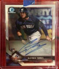 Gleyber Torres Baseball Cards 2018 Bowman Chrome Rookie Autographs Prices