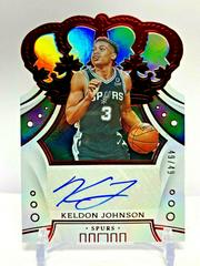 Keldon Johnson [Red] Basketball Cards 2019 Panini Crown Royale Rookie Autographs Prices