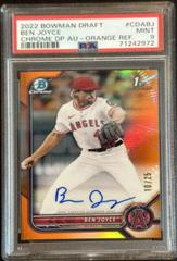 Ben Joyce [Orange] #CDA-BJ Baseball Cards 2022 Bowman Draft Chrome Autographs Prices