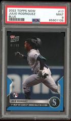 Julio Rodriguez [Blue] #17 Baseball Cards 2022 Topps Now Prices