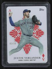Justin Verlander [Red] #AA-45 Baseball Cards 2023 Topps All Aces Prices