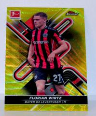 Florian Wirtz [Yellow Wave] Soccer Cards 2021 Topps Finest Bundesliga Prices