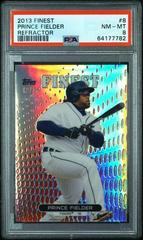 Prince Fielder [Orange Refractor] #8 Baseball Cards 2013 Finest Prices