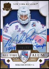 Mike Richter [Gold Autograph] #ATA-MR Hockey Cards 2020 Upper Deck The Cup All Time Alumni Prices