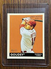 Joey Votto [Mini Black Back] #56 Baseball Cards 2009 Upper Deck Goudey Prices