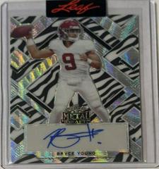 Bryce Young [Zebra Prismatic] #BA-BY1 Football Cards 2022 Leaf Metal Draft Autographs Prices