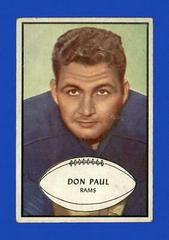 Don Paul #47 Football Cards 1953 Bowman Prices
